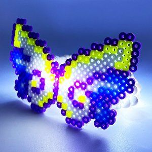 LASR Morpho Magic Light Up Pendant Rave Kandi Bracelet